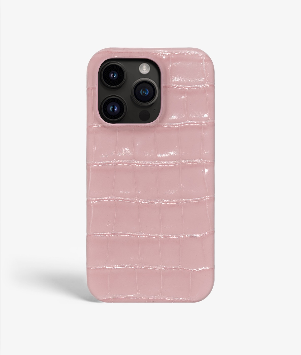 Coque iPhone 14 Pro Max Croco Rose