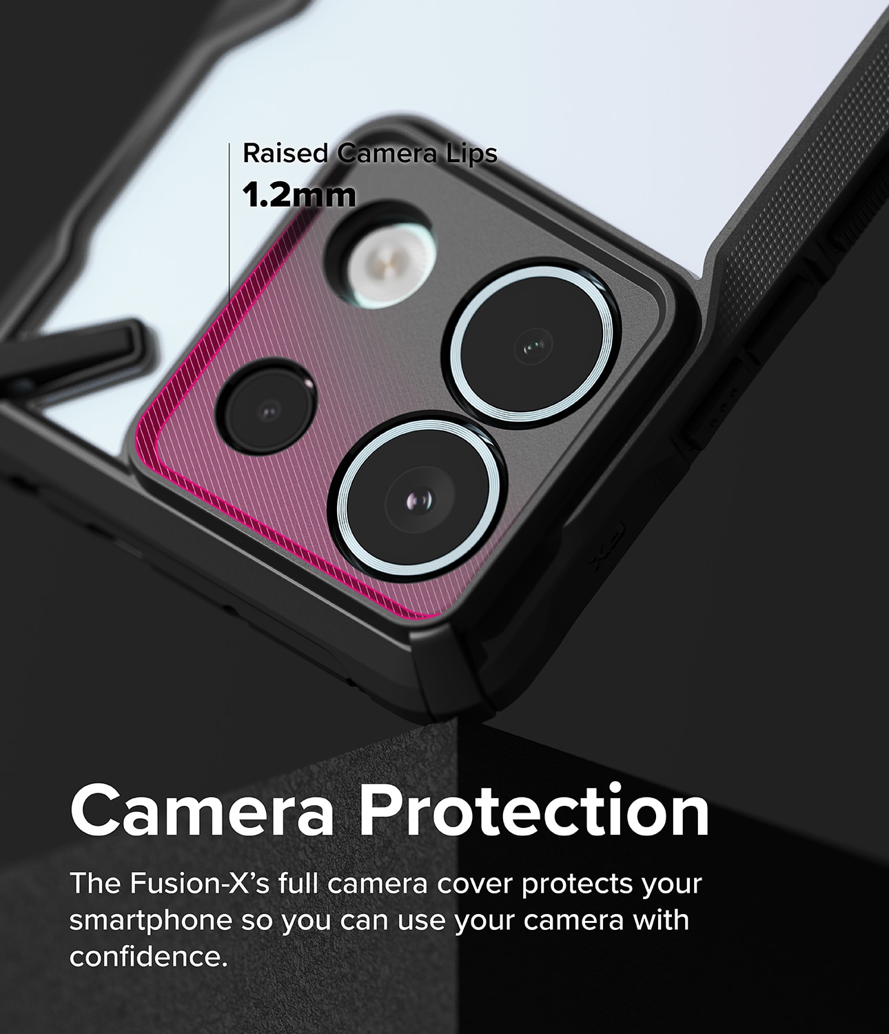 Coque Fusion X Xiaomi Redmi Note 13 Pro, Noir