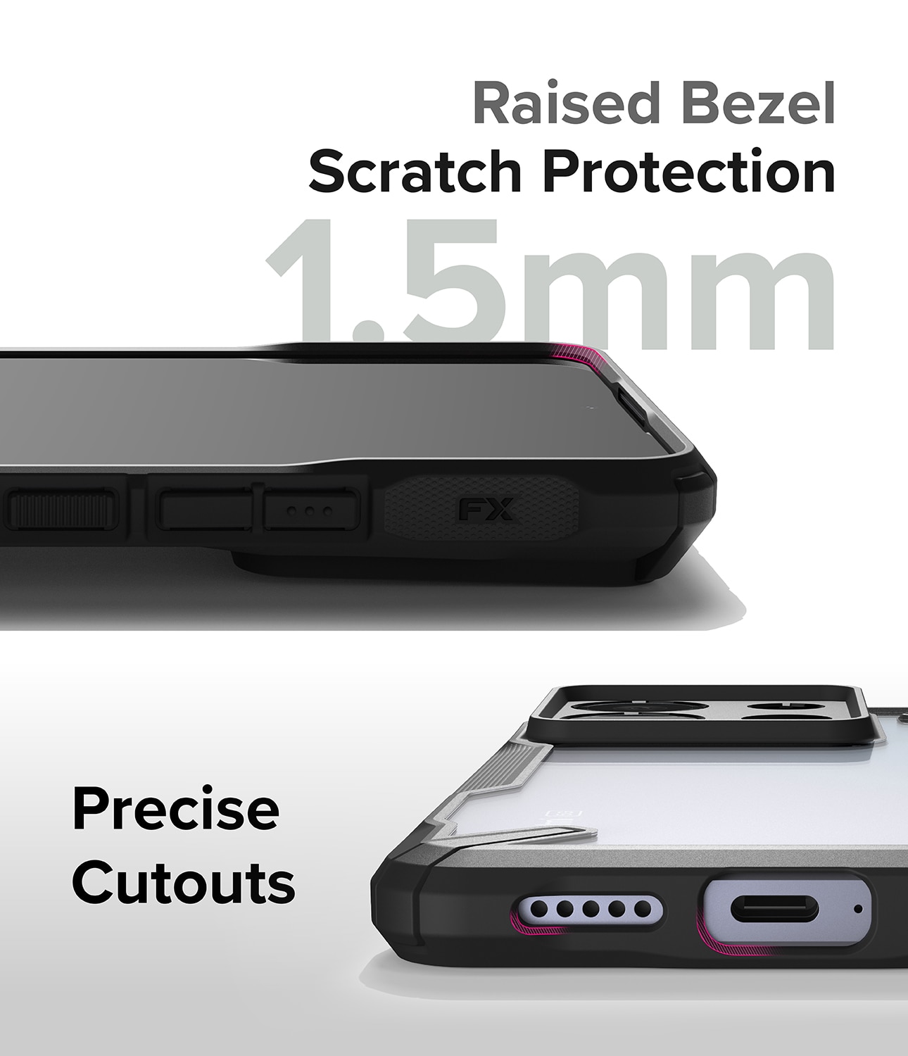 Coque Fusion X Xiaomi Redmi Note 13 Pro, Noir