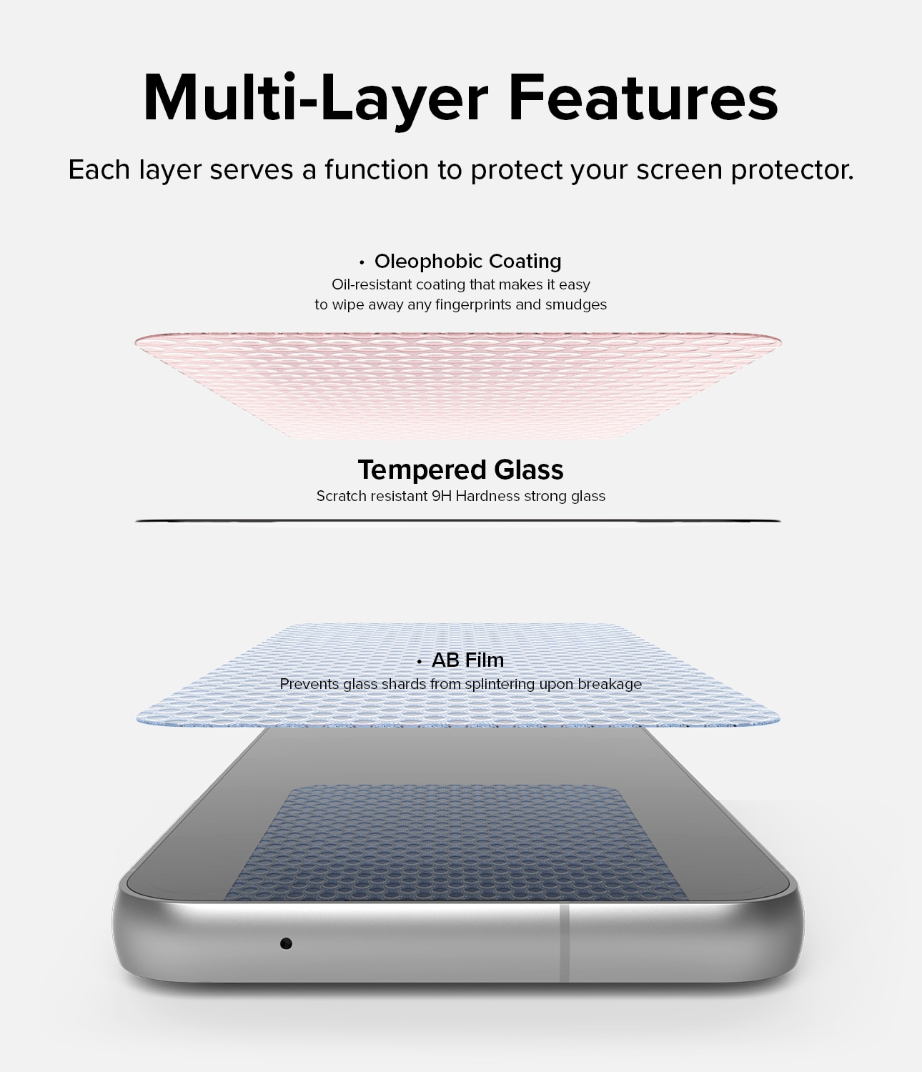 Screen Protector Glass Samsung Galaxy S23 FE (2 pièces)