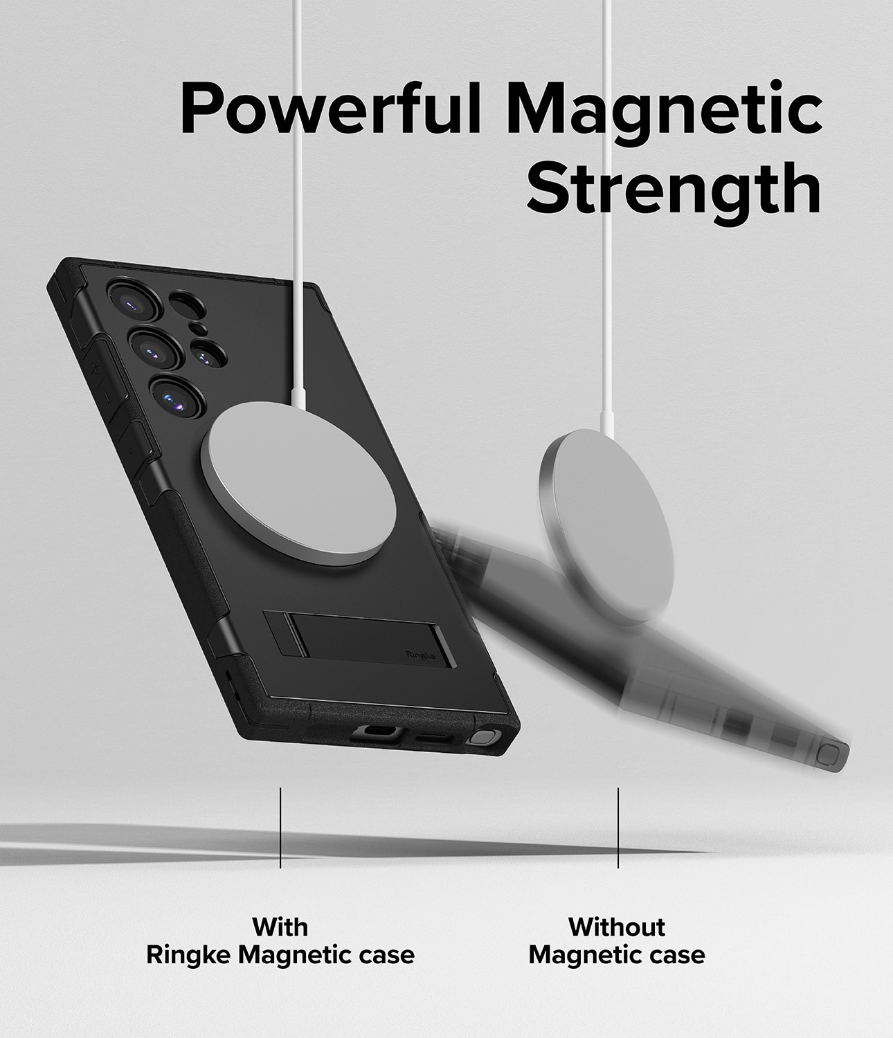 Alles Magnetic Coque Samsung Galaxy S24 Ultra, noir