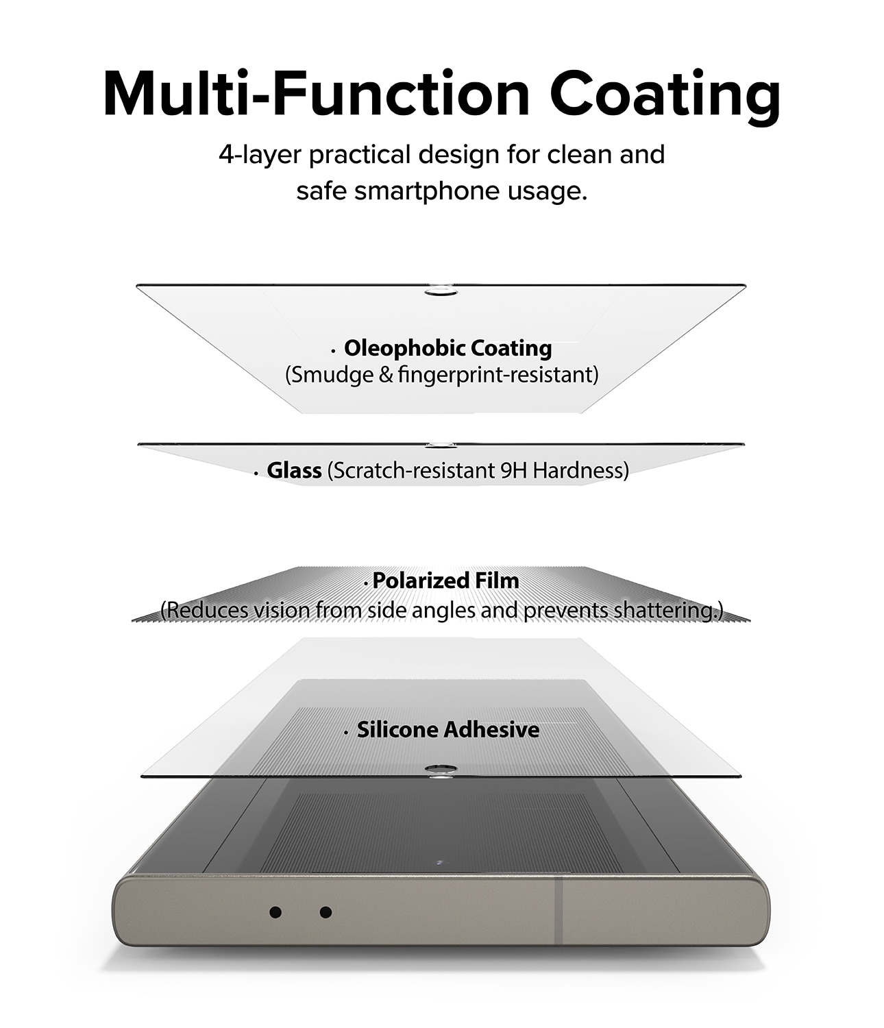 Easy Slide Privacy Glass (2 pièces) Samsung Galaxy S24 Ultra