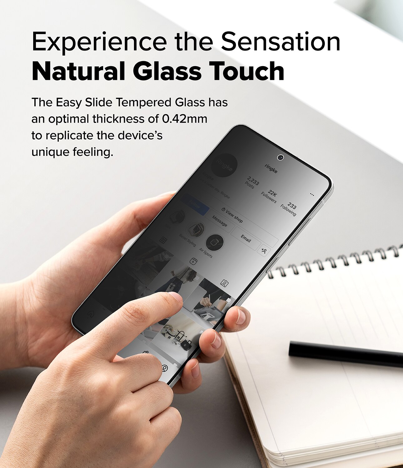 Easy Slide Privacy Glass (2 pièces) Samsung Galaxy S25 Edge