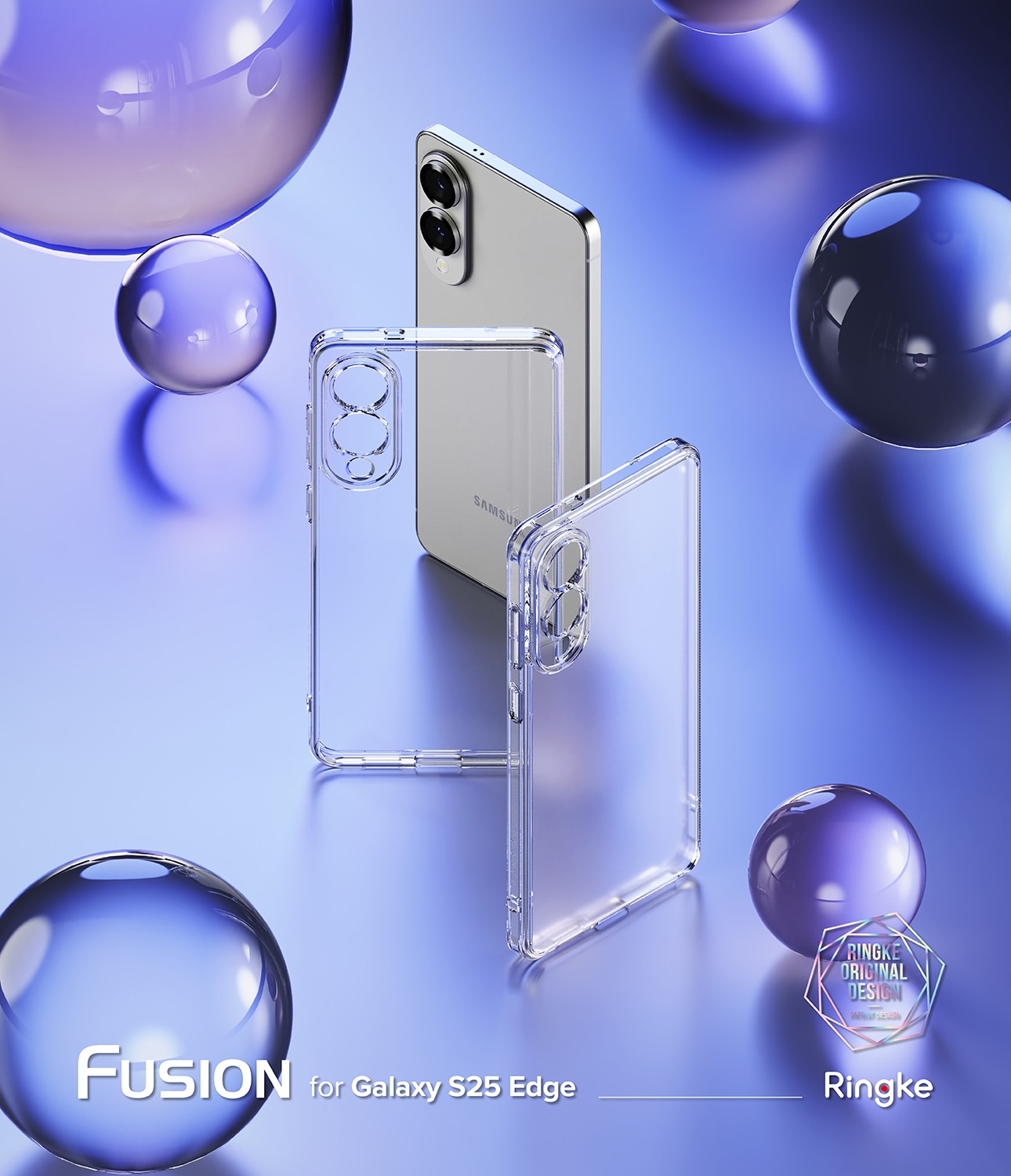 Coque Fusion Samsung Galaxy S25 Edge, Clear