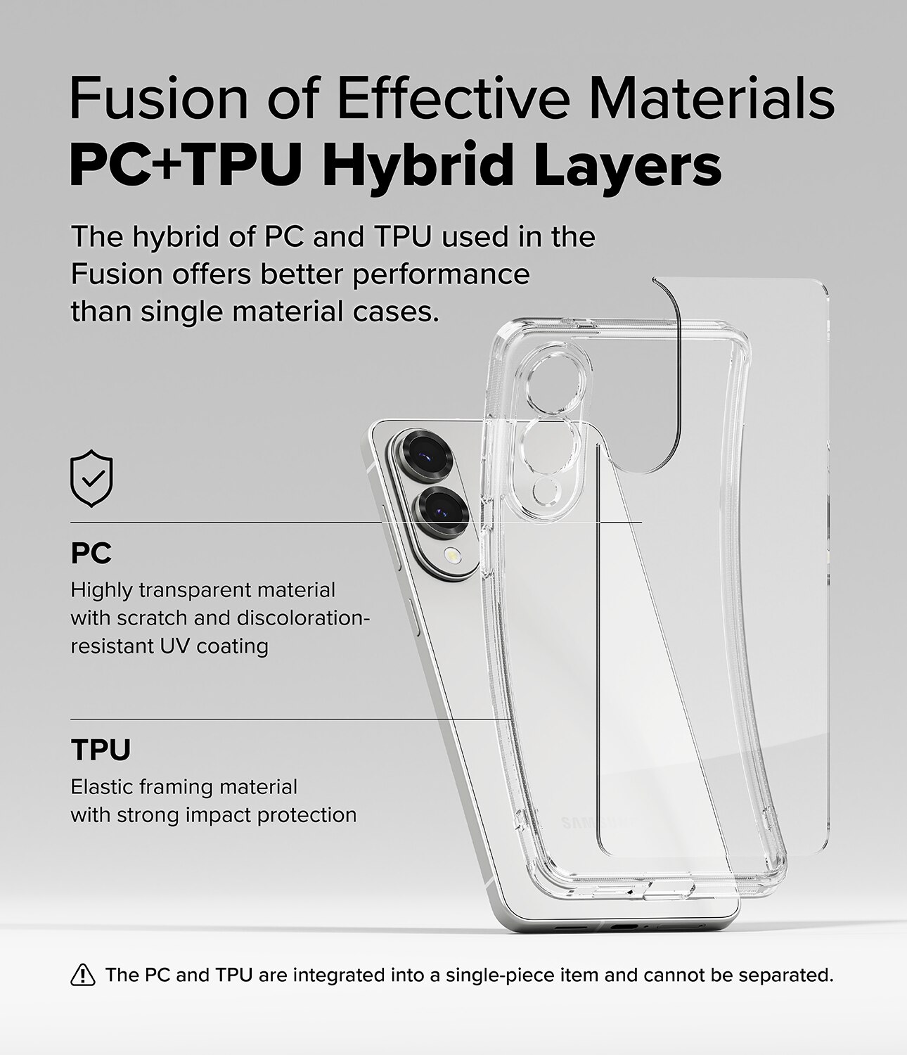 Coque Fusion Samsung Galaxy S25 Edge, Clear