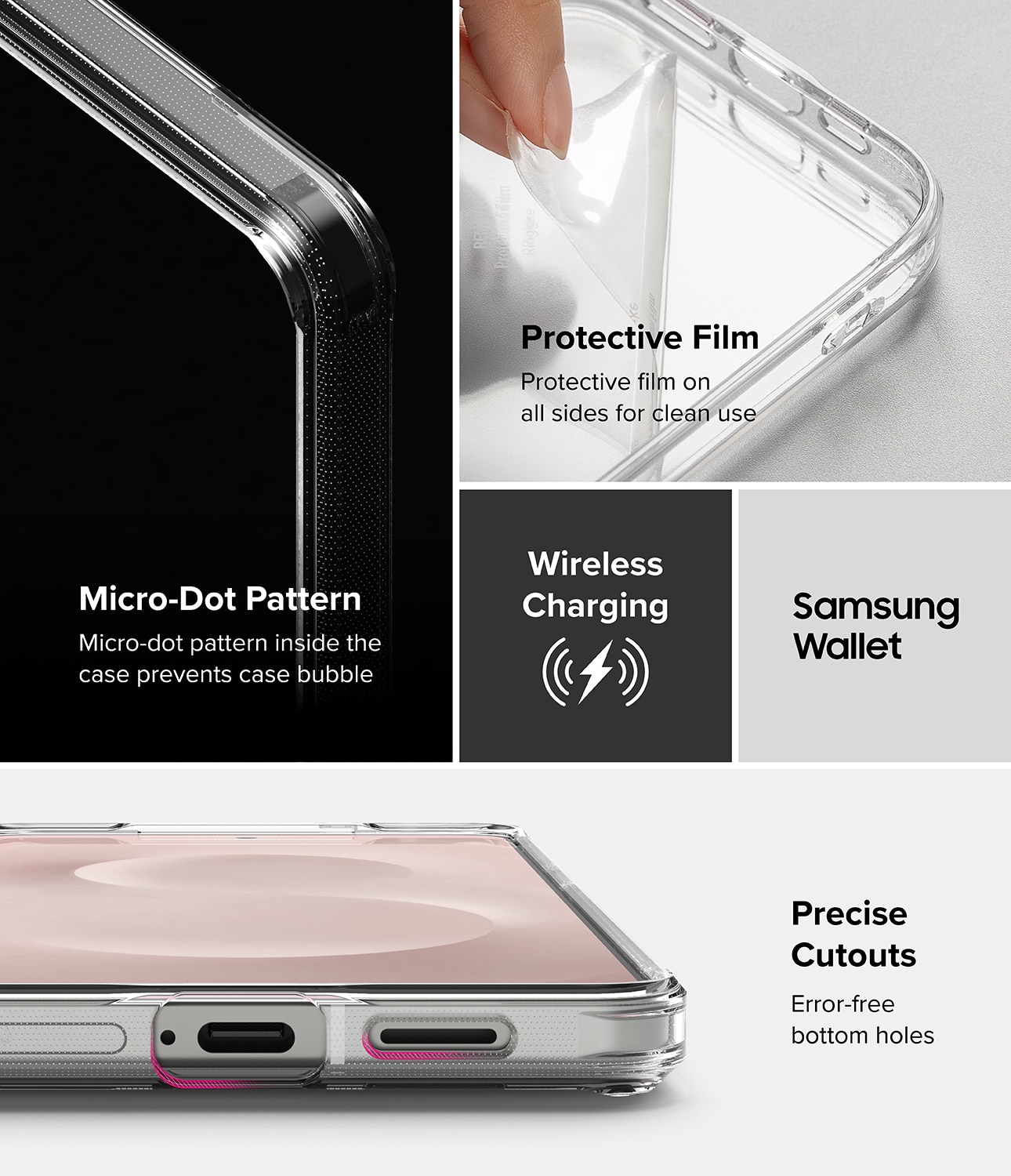Coque Fusion Samsung Galaxy S25 Edge, Clear
