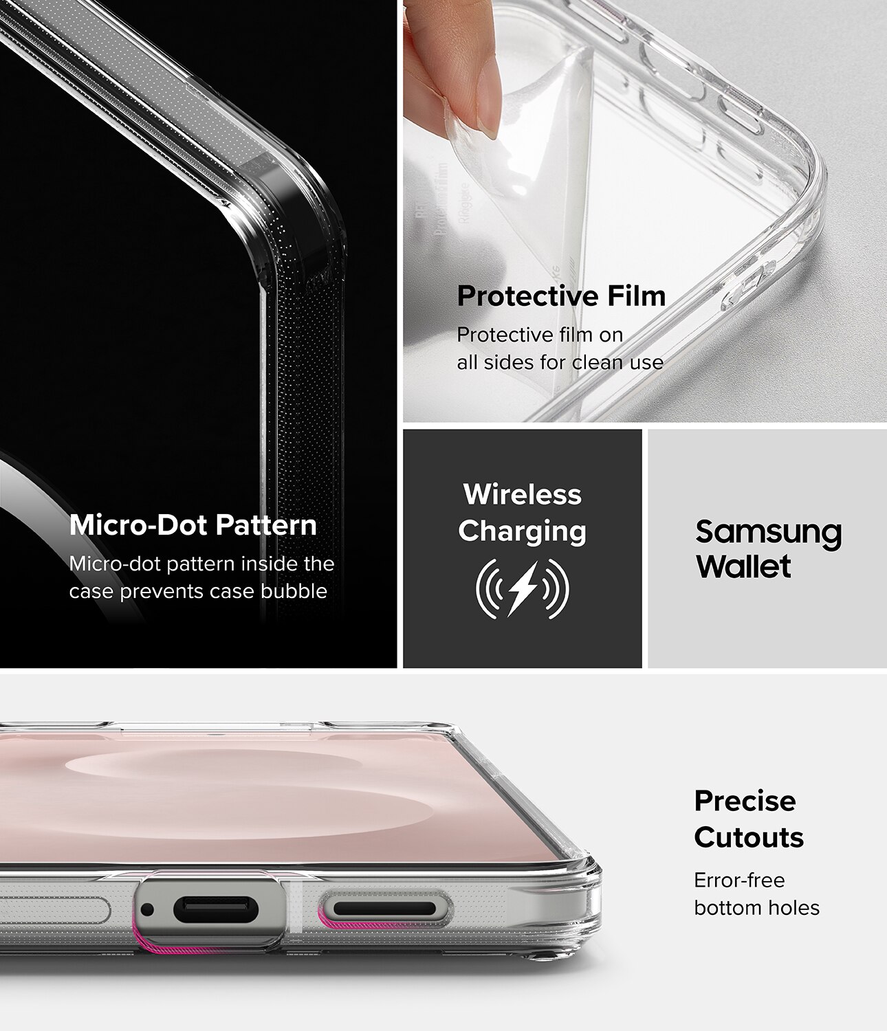 Coque Fusion Magnetic Samsung Galaxy S25 Edge Transparent