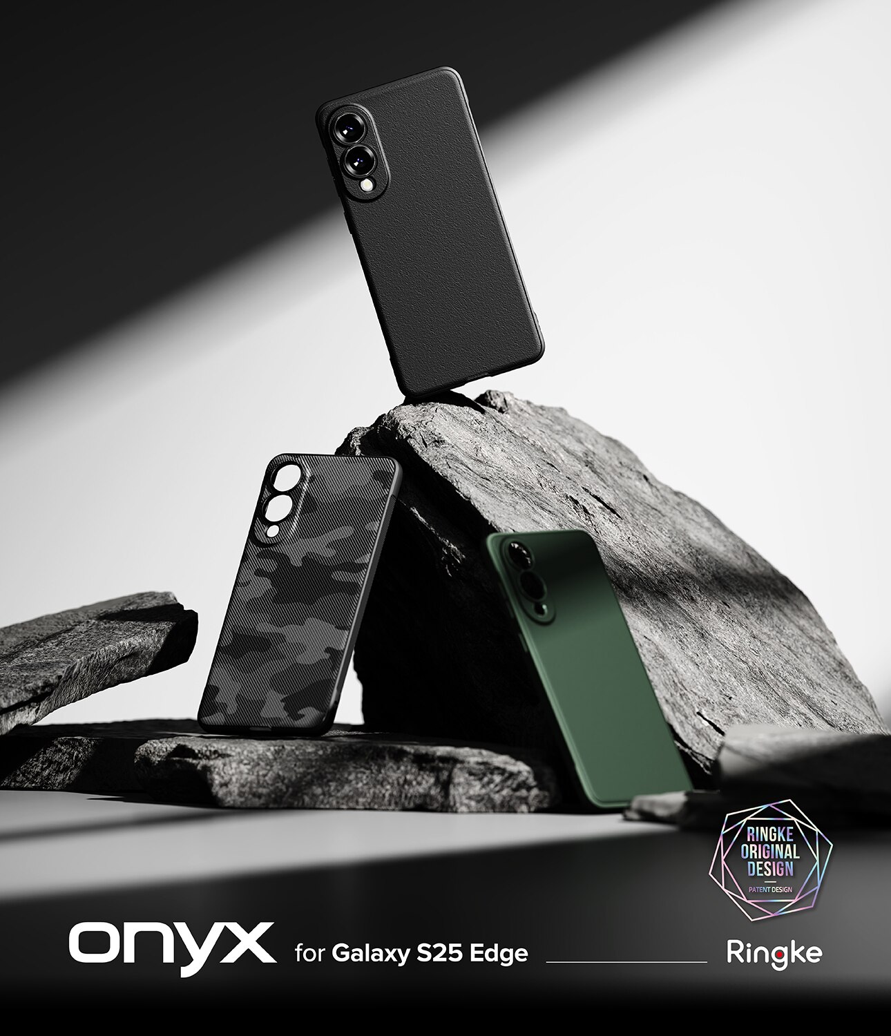 Coque Onyx Samsung Galaxy S25 Edge, Black
