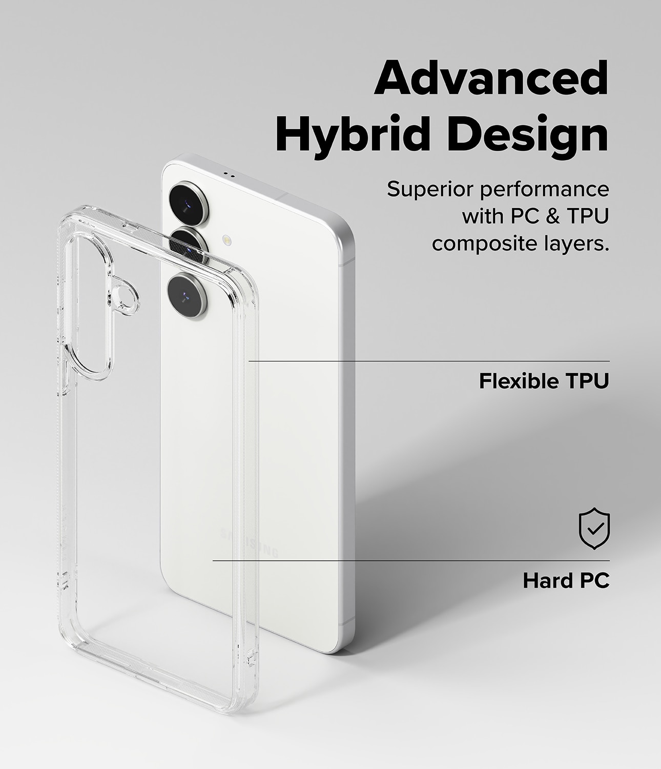 Coque Fusion Samsung Galaxy S25 FE, Clear