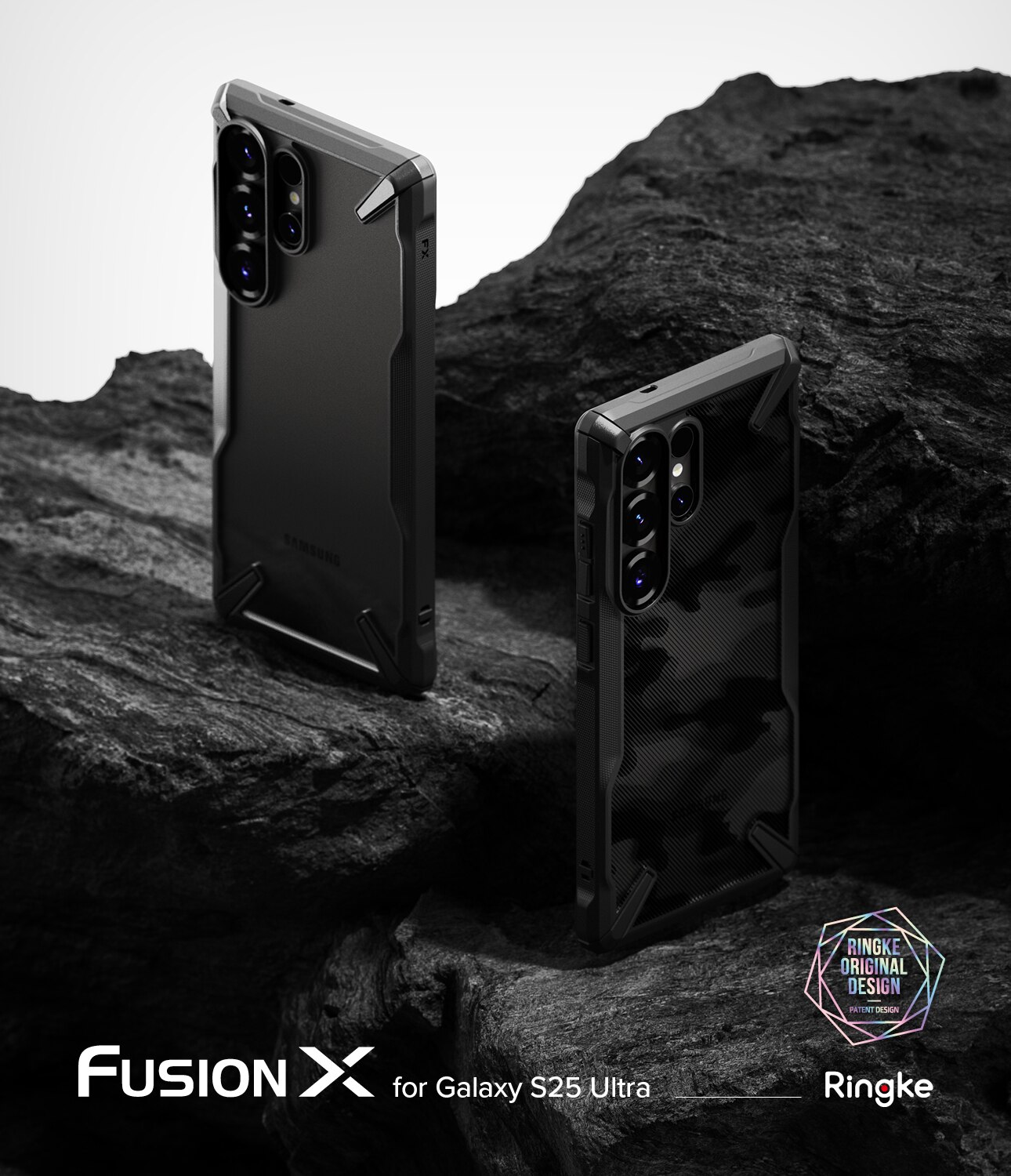 Coque Fusion X Samsung Galaxy S25 Ultra, Noir