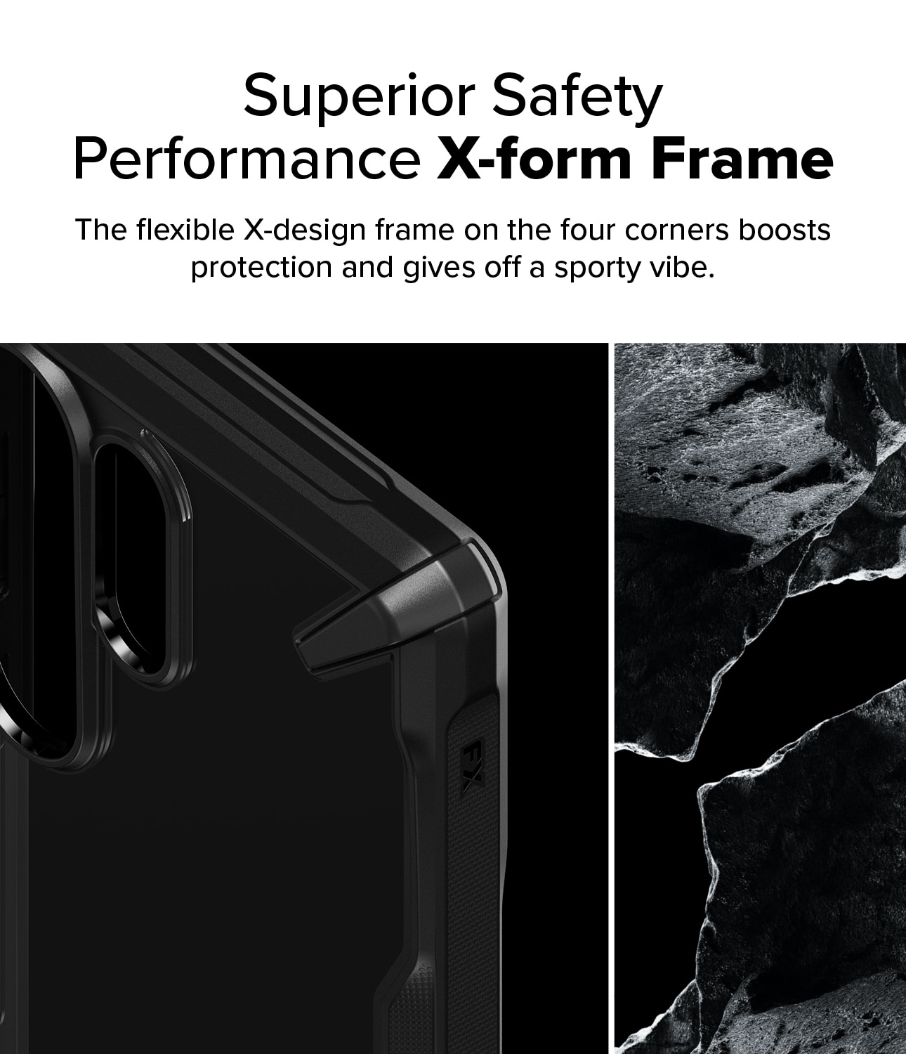 Coque Fusion X Samsung Galaxy S25 Ultra, Noir
