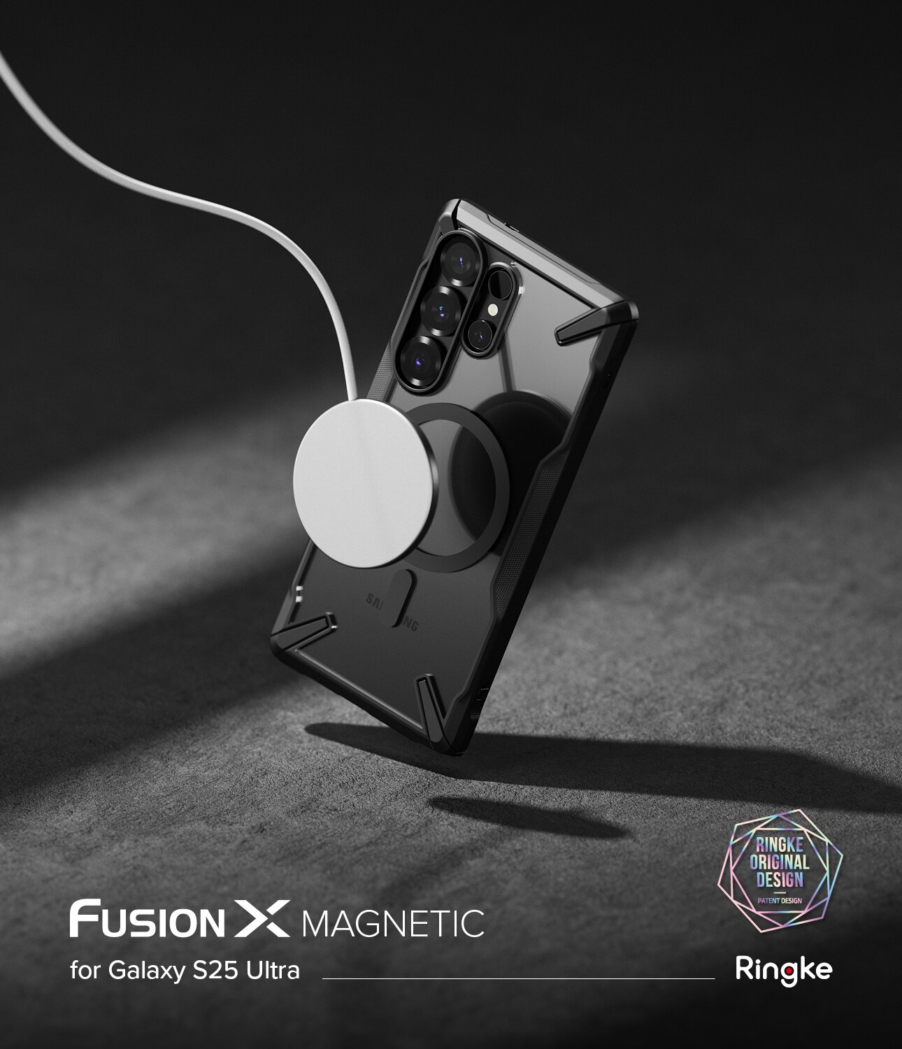 Coque Fusion X Magnetic MagSafe Samsung Galaxy S25 Ultra, Matte Black