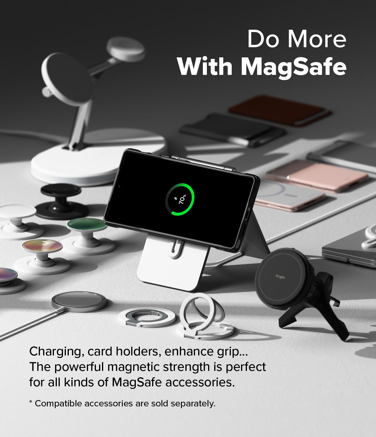 Coque Fusion X Magnetic MagSafe Samsung Galaxy S25 Ultra, Matte Black