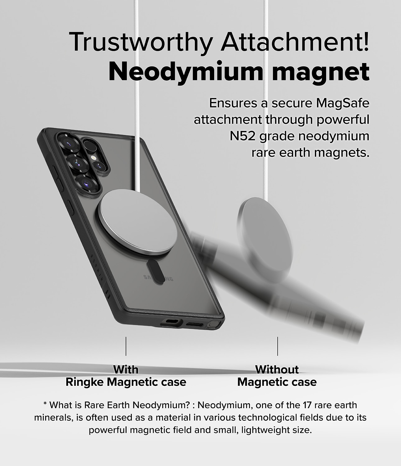 Coque Fusion Bold Magnetic MagSafe Samsung Galaxy S25 Ultra, Black