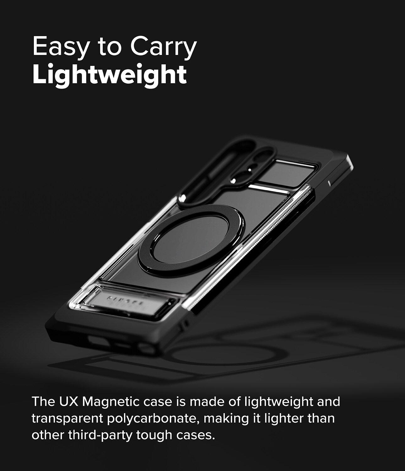 Coque UX Magnetic Samsung Galaxy S25 Ultra, Matte Clear