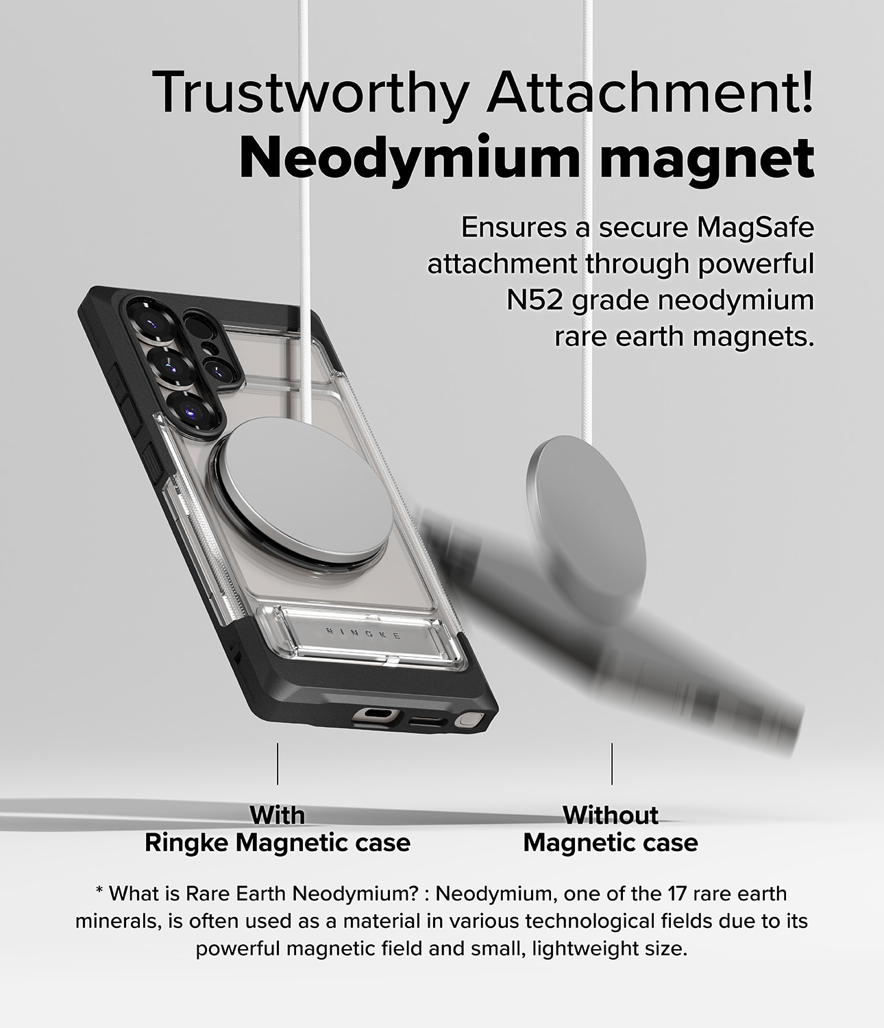 Coque UX Magnetic Samsung Galaxy S25 Ultra, Matte Clear