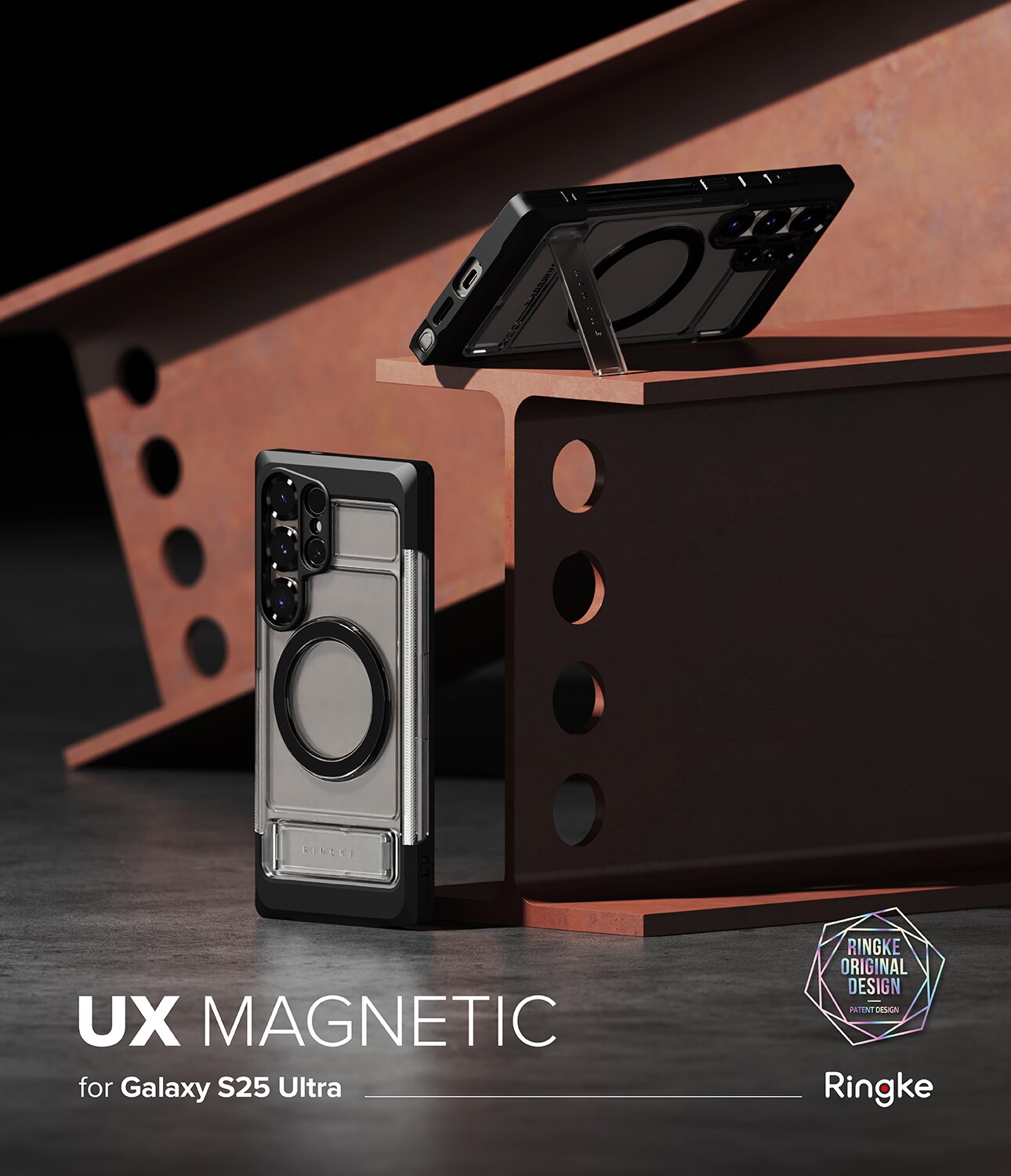 Coque UX Magnetic Samsung Galaxy S25 Ultra, Smoke Black