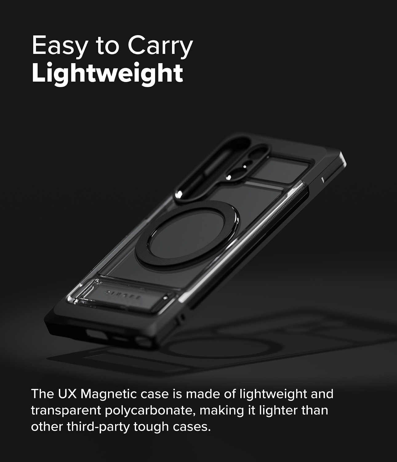 Coque UX Magnetic Samsung Galaxy S25 Ultra, Smoke Black