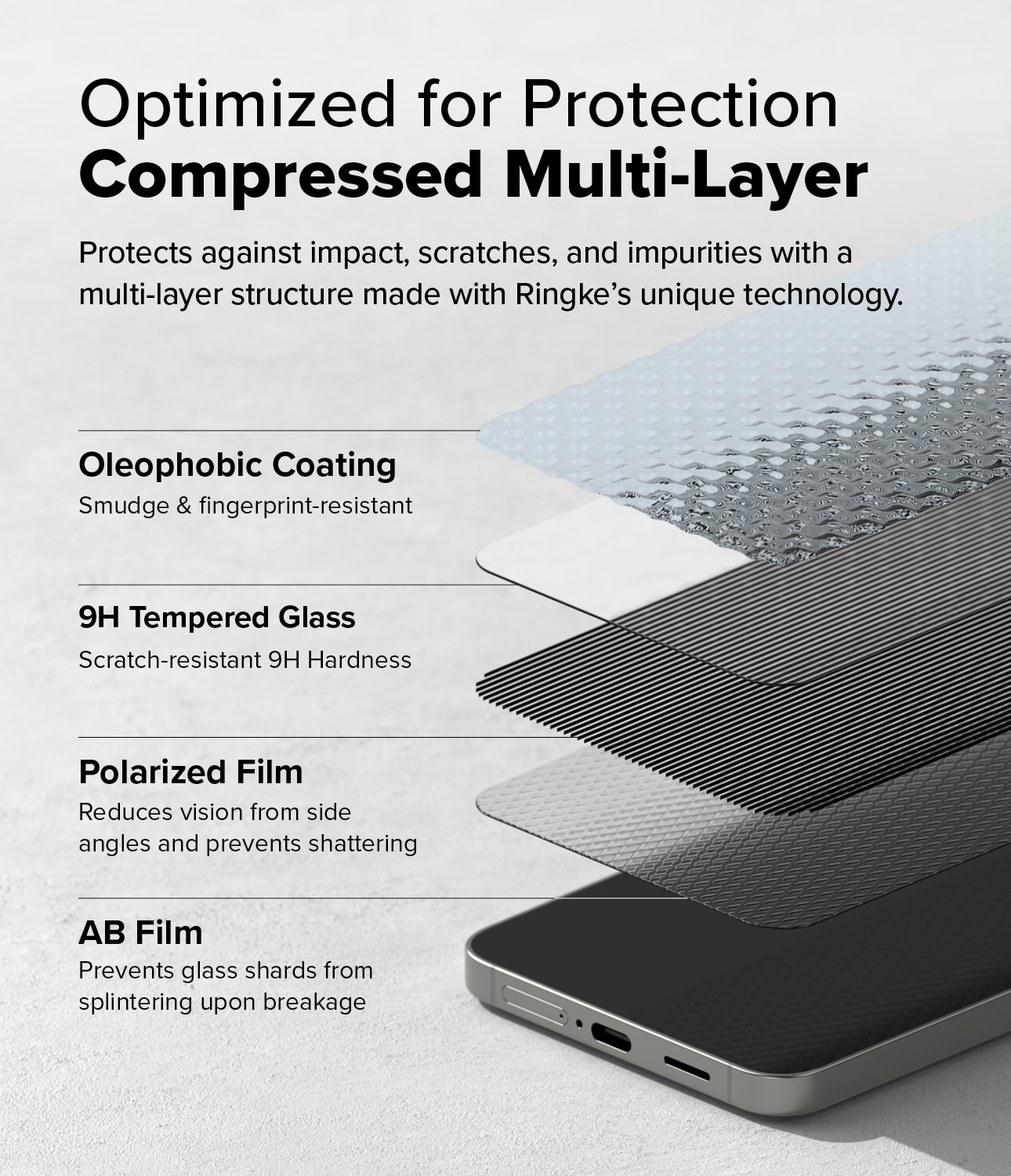 Easy Slide Privacy Glass (2 pièces) Samsung Galaxy S25