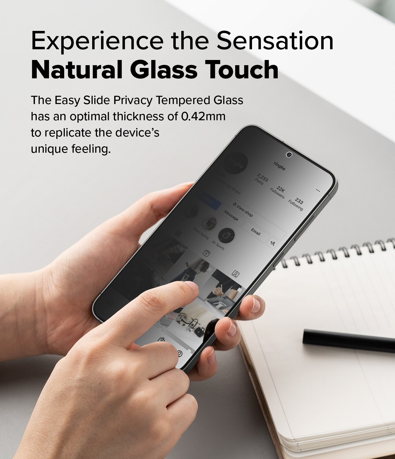 Easy Slide Privacy Glass (2 pièces) Samsung Galaxy S25