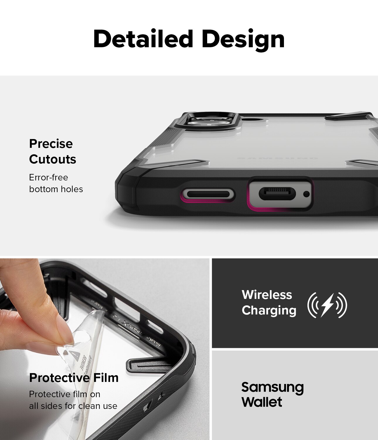 Coque Fusion X Samsung Galaxy S25, Noir