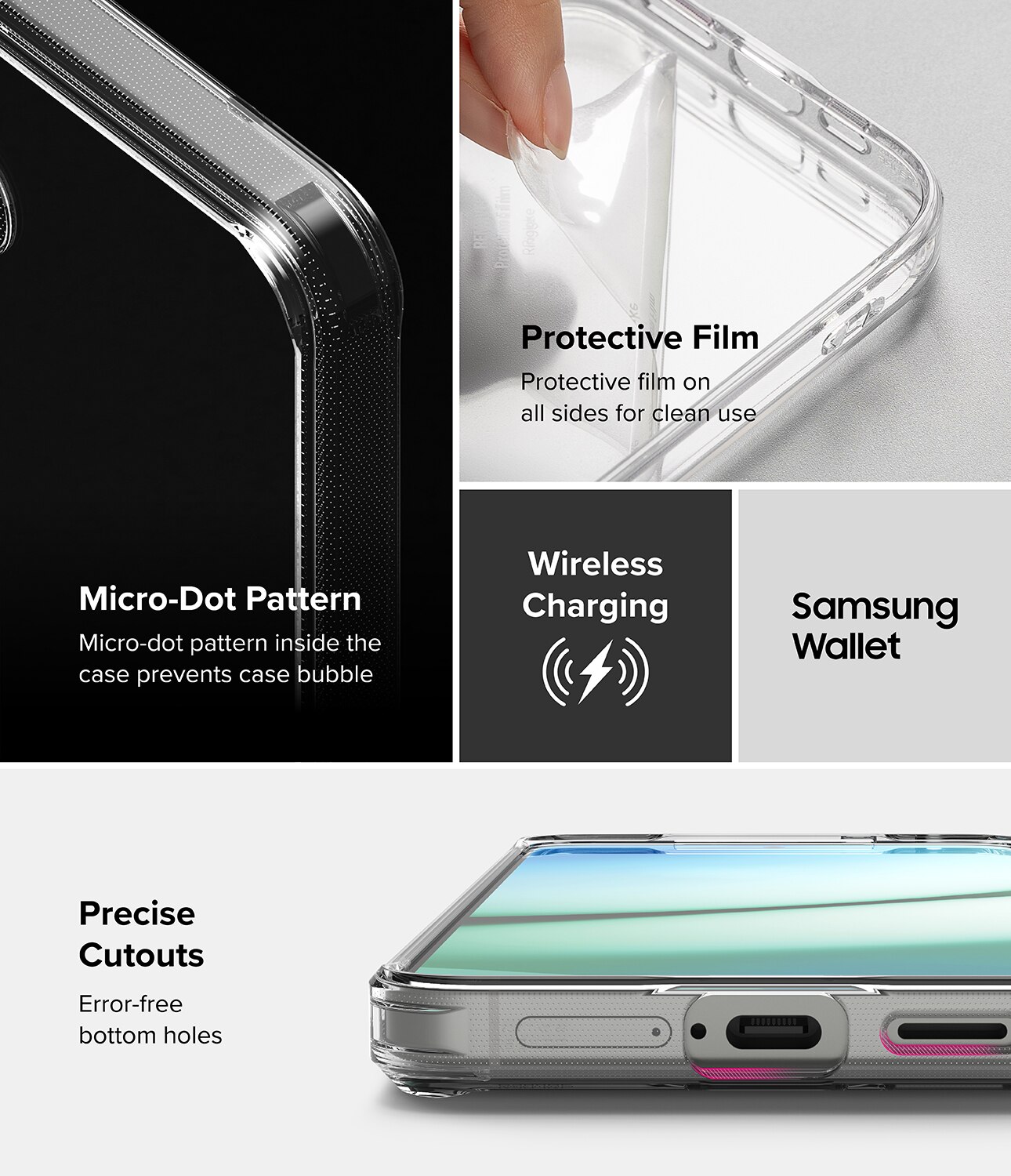 Coque Fusion Samsung Galaxy S25, Clear