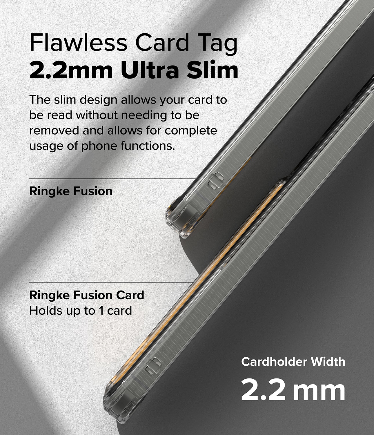 Coque Fusion Card Samsung Galaxy S25, transparent