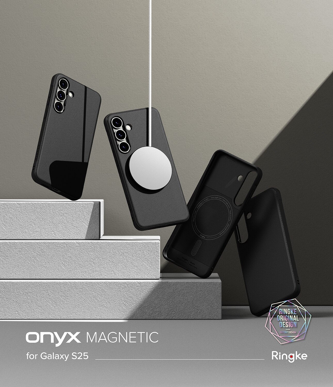 Coque Onyx Magnetic Samsung Galaxy S25, Black