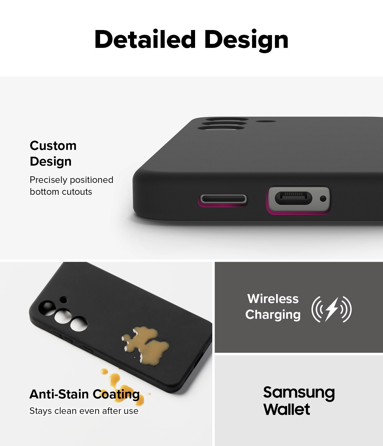 Silicone Magnetic Coque Samsung Galaxy S25 Black