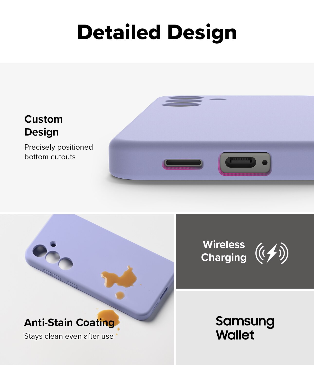 Silicone Magnetic Coque Samsung Galaxy S25 Lavender