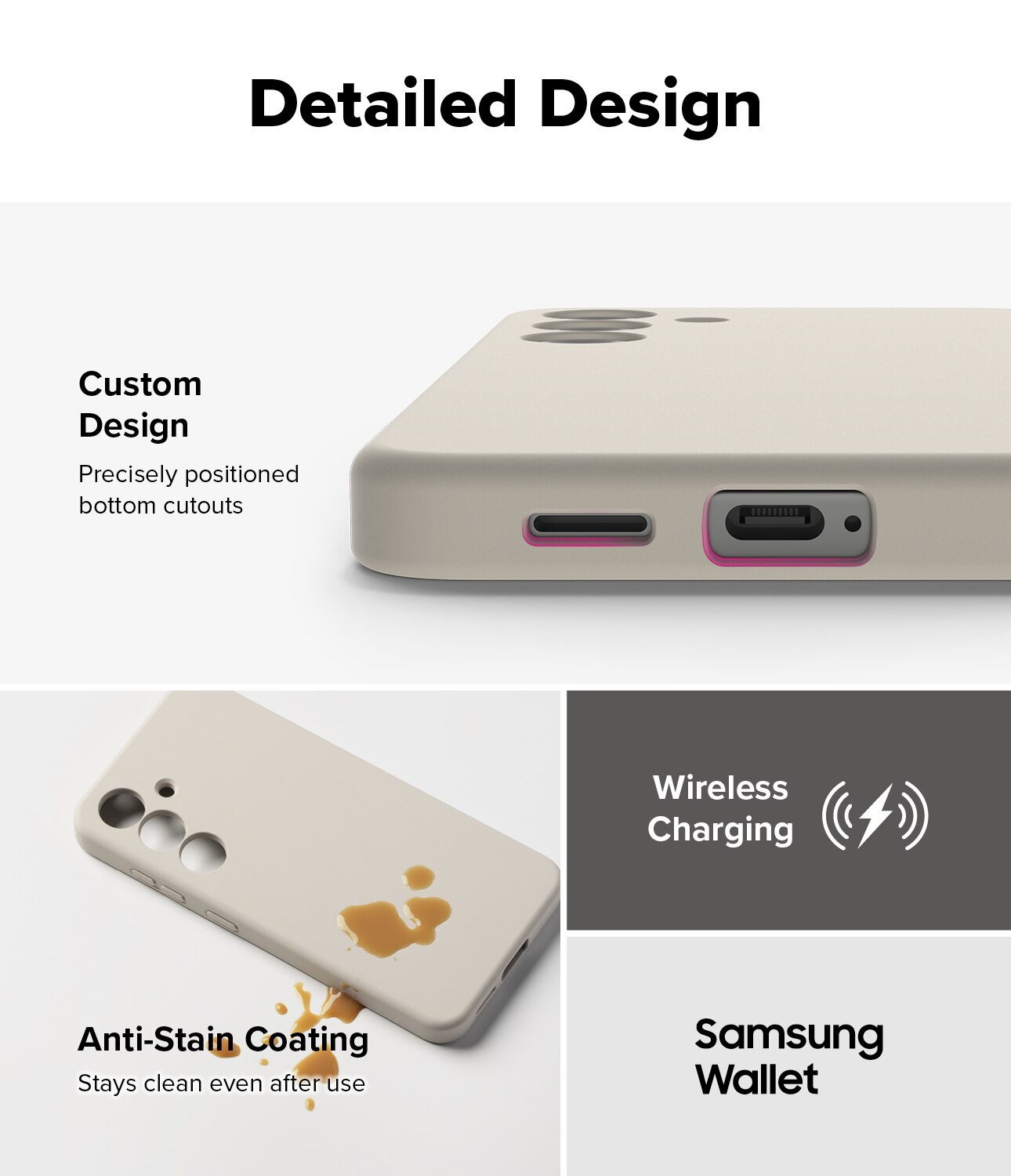 Silicone Magnetic Coque Samsung Galaxy S25 Stone