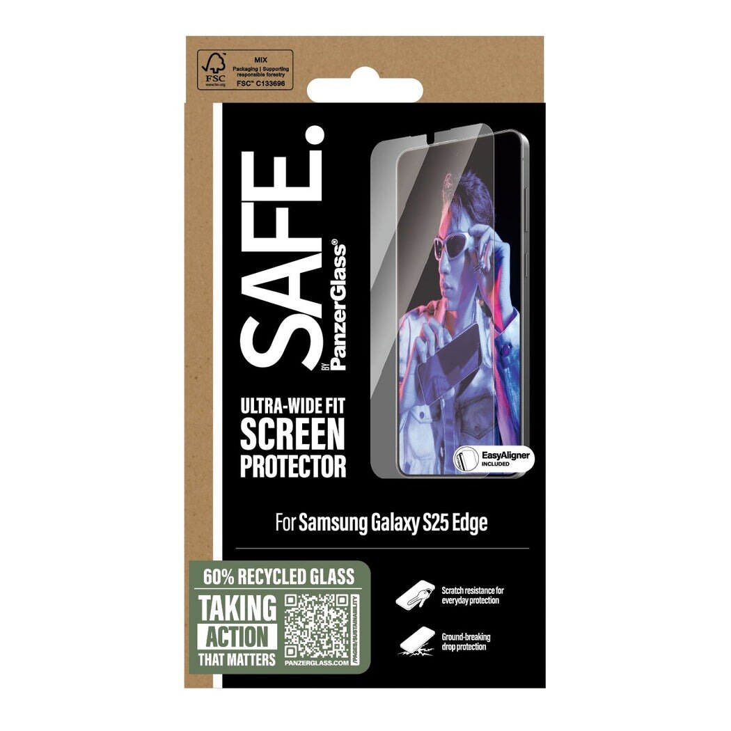 Samsung Galaxy S25 Edge Screen Protector Ultra Wide Fit (with EasyAligner)