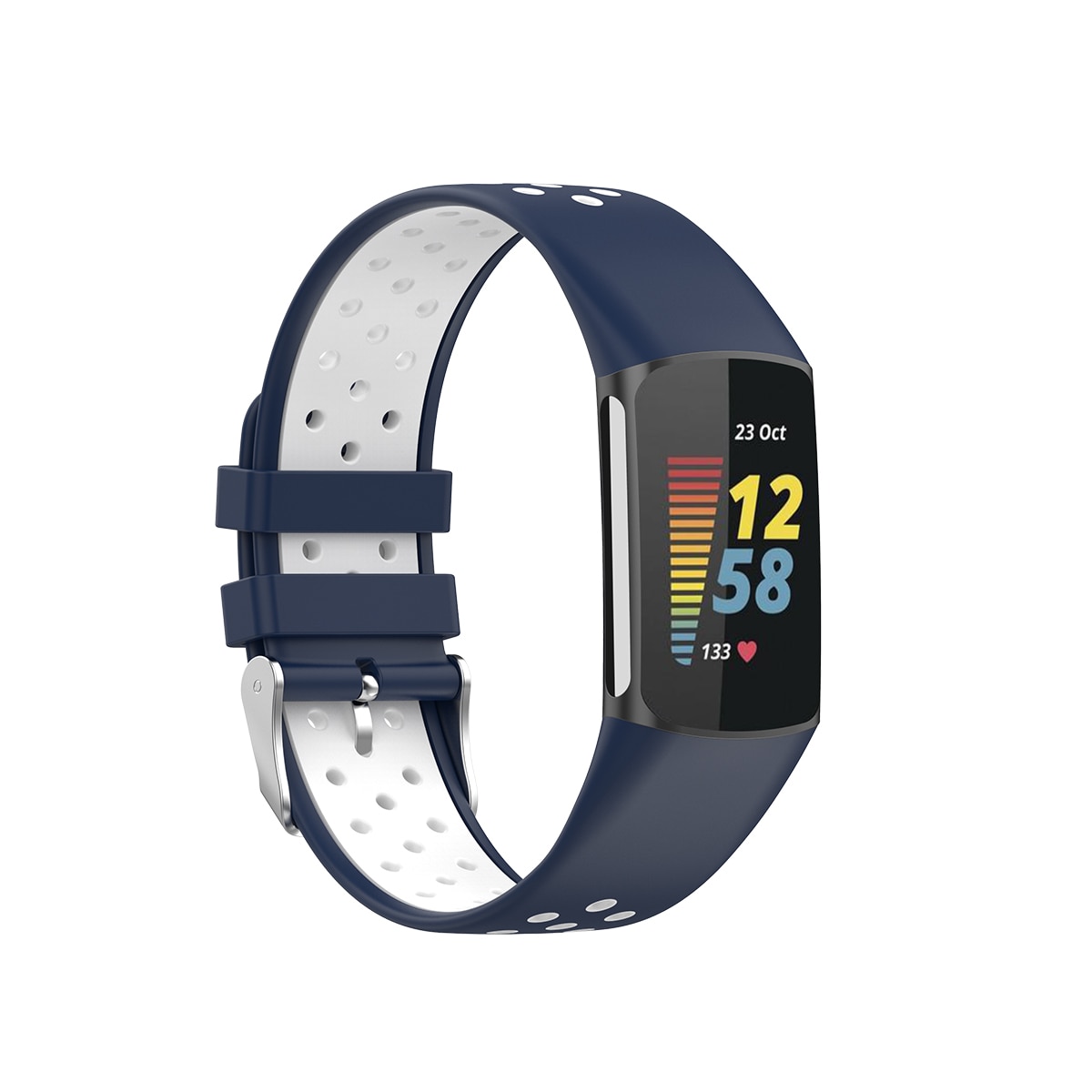 Sport Bracelet en silicone Fitbit Charge 5 Bleu