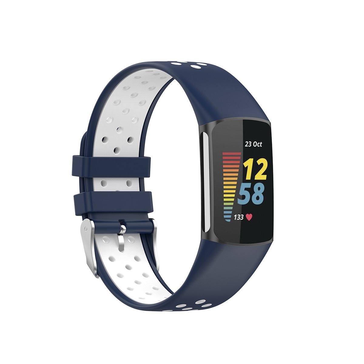 Sport Bracelet en silicone Fitbit Charge 6 Bleu
