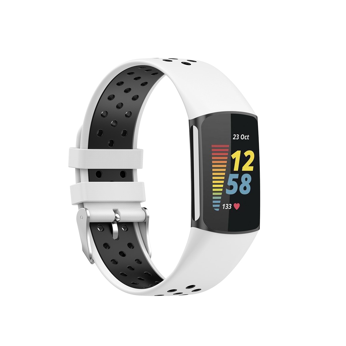 Sport Bracelet en silicone Fitbit Charge 6 Blanc