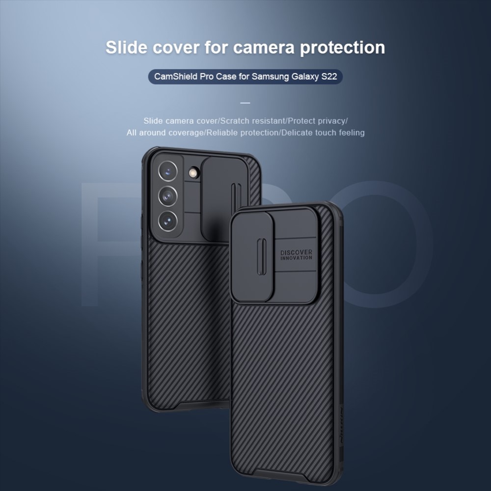 Coque CamShield Samsung Galaxy S22, Noir