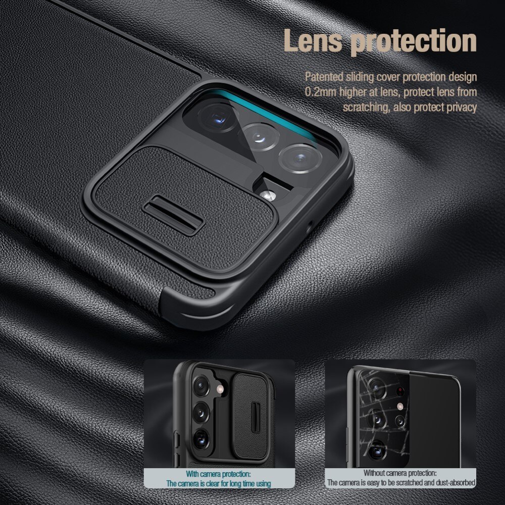 Etui Qin Pro CamShield Samsung Galaxy S23 Black