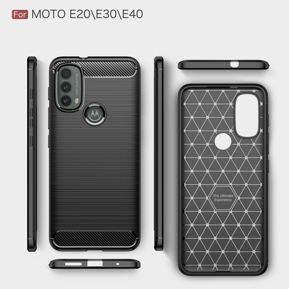 Coque Brushed TPU Case Motorola Moto E20/E30/E40 Black