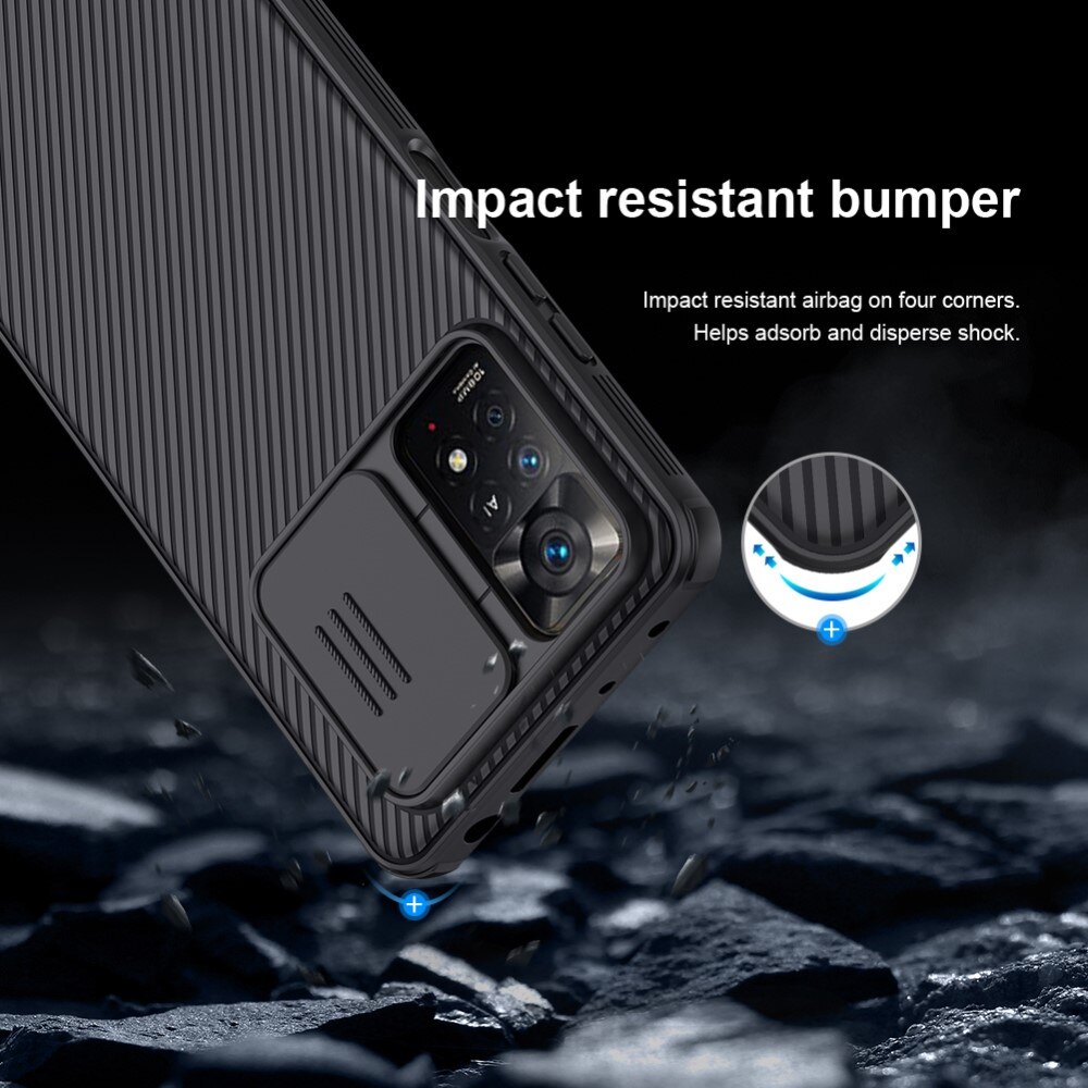 Coque CamShield Xiaomi Redmi Note 11 Pro, Noir
