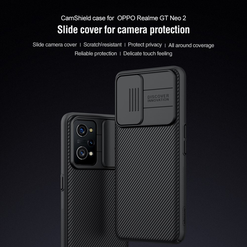 Coque CamShield Realme GT Neo 2, Noir