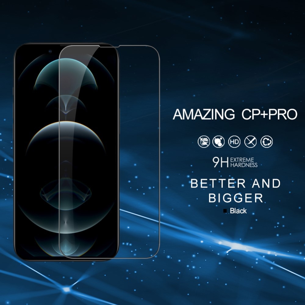 Amazing CP+PRO Verre trempé iPhone 13 Pro, noir