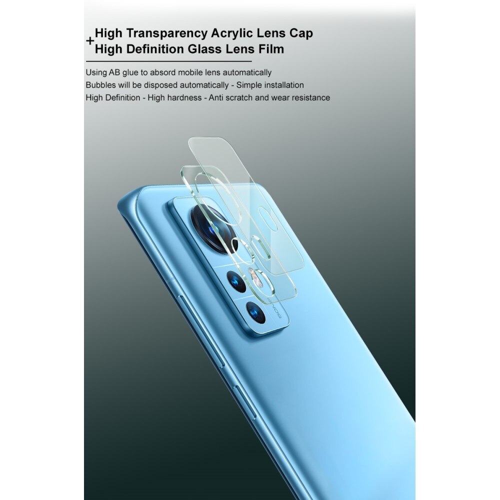 Protecteur de lentille en verre trempé 0,2 mm Xiaomi 12, Transparent