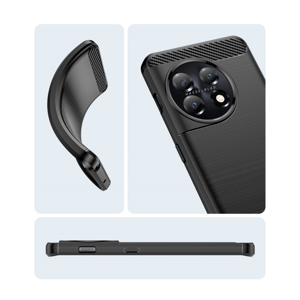 Coque TPU Brushed OnePlus 11, Black