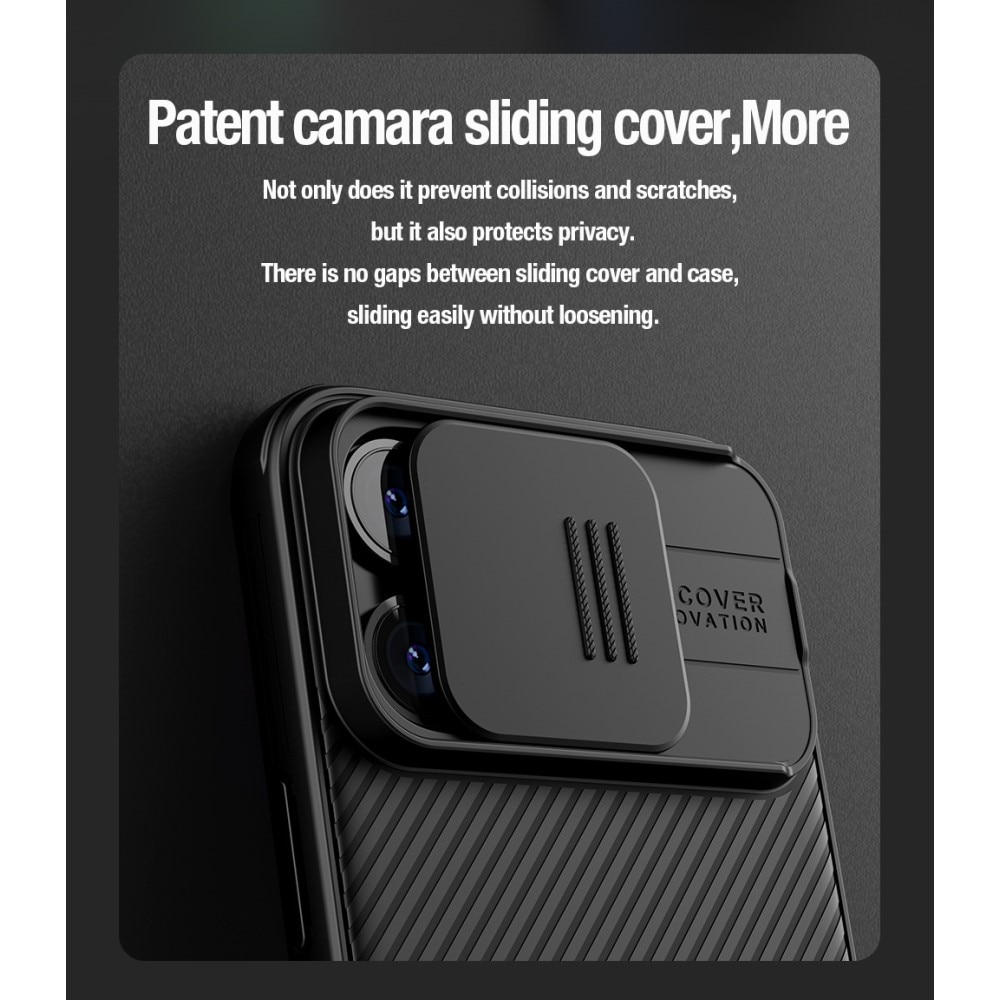 Coque CamShield iPhone 15 Pro Max, Bleu