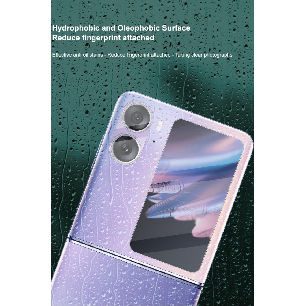 Protecteur d'objectif + Protection d'écran arriere en verre trempé Oppo Find N2 Flip Transparent