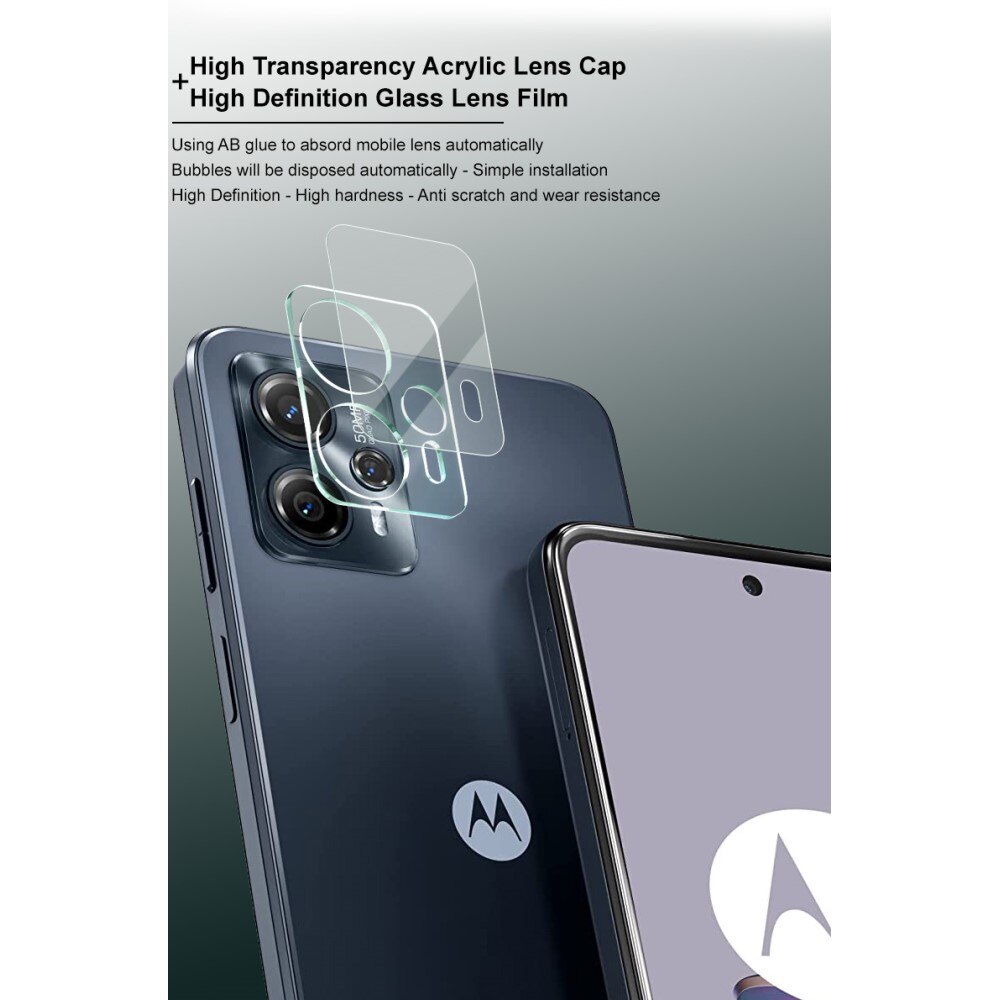 Protecteur de lentille en verre trempé 0,2 mm Motorola Moto G13/G23, transparent