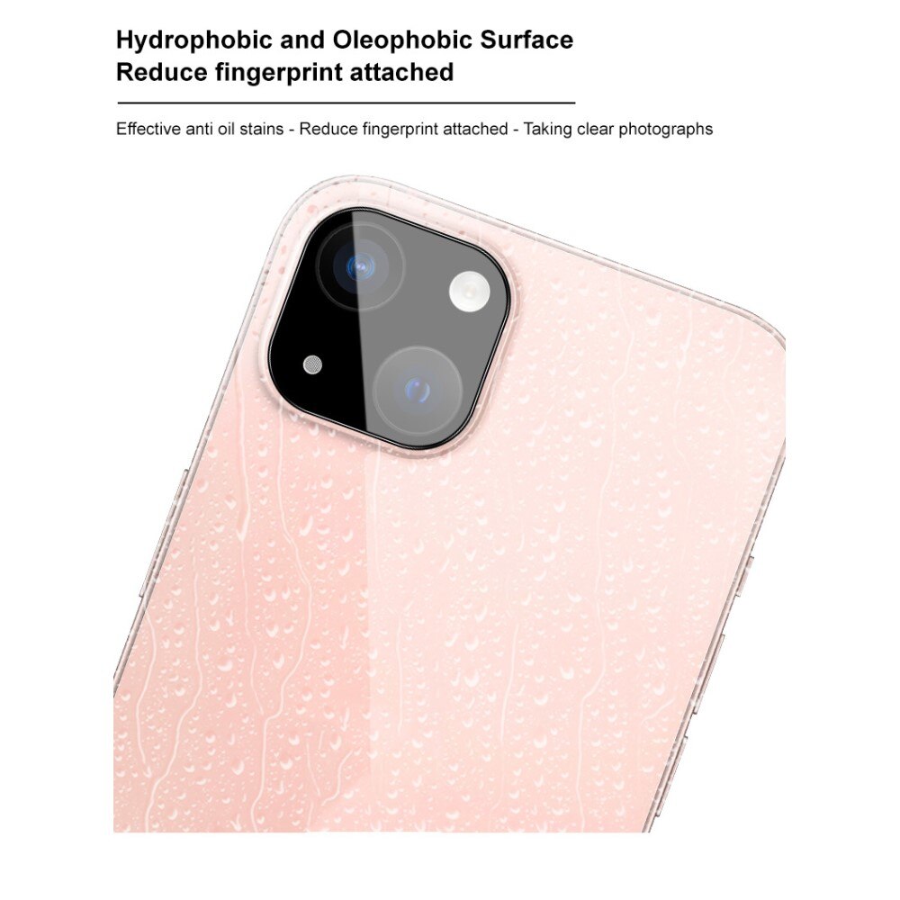 Protecteur de lentille en verre trempé 0,2 mm iPhone 15 Plus, Noir