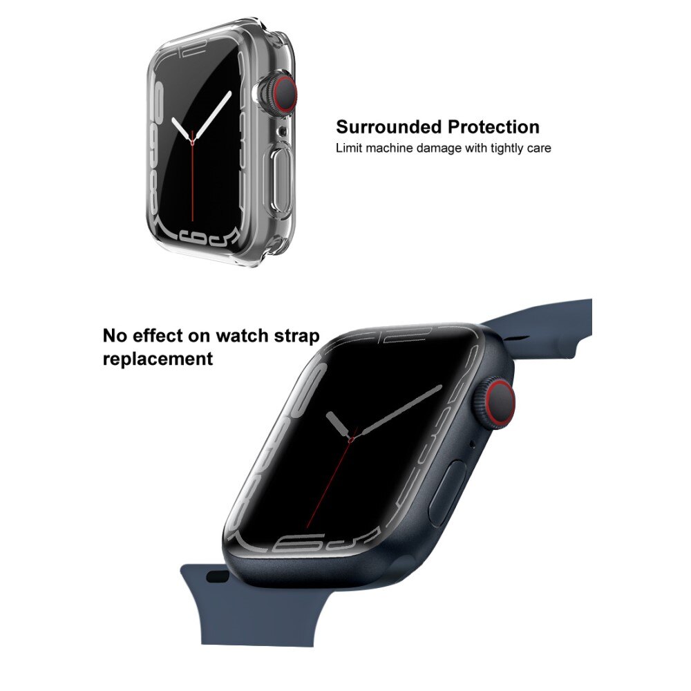 Coque TPU Case Apple Watch 45mm Series 8 Crystal Clear