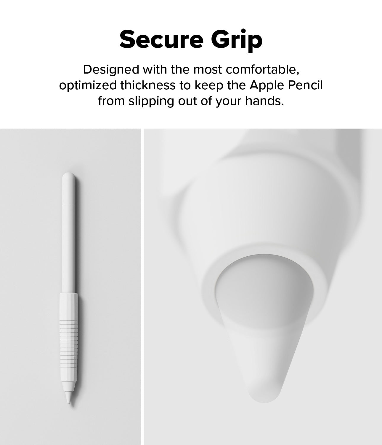 Silicone Grip Holder Apple Pencil, blanc