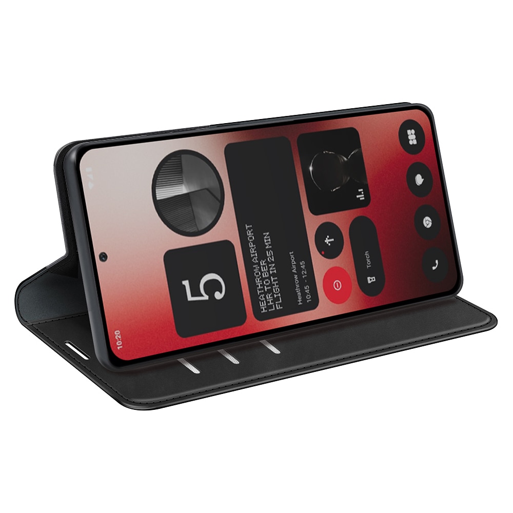 Coque portefeuille mince Nothing Phone 2a, Noir